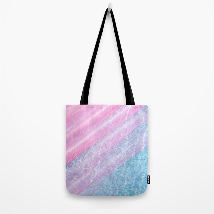 Soft Summer Light 1 - Pastel Pool Water Abstract Tote Bag Gallery Image 2