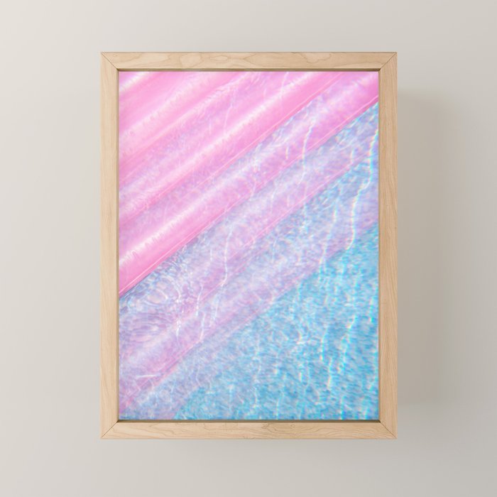 Soft Summer Light 1 - Pastel Pool Water Abstract Mini Art Print Gallery Image 1