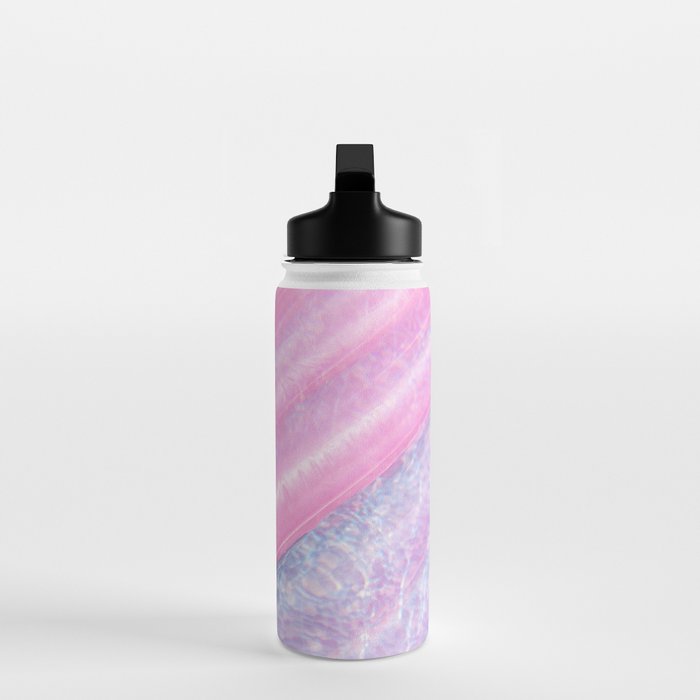 Soft Summer Light 1 - Pastel Pool Water Abstract Water Bottle Gallery Image 3
