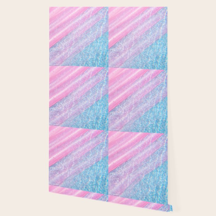 Soft Summer Light 1 - Pastel Pool Water Abstract Wallpaper Gallery Image 2