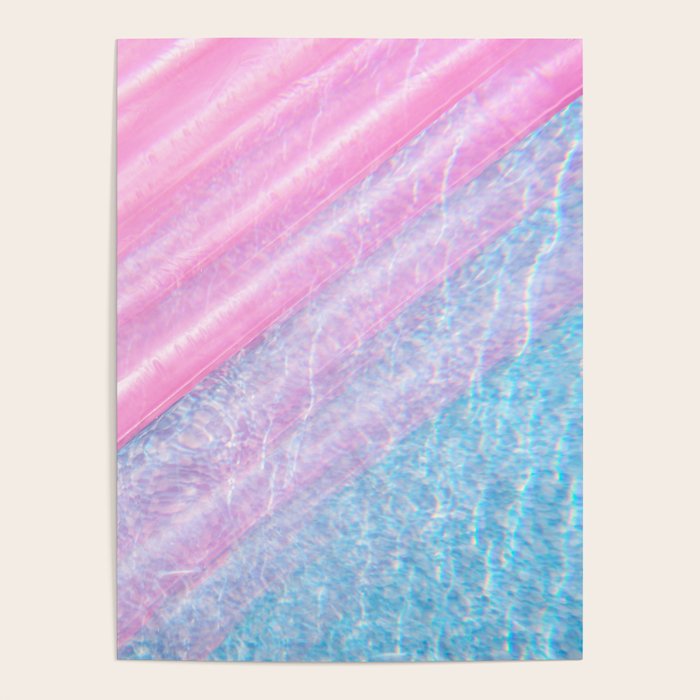 Soft Summer Light 1 - Pastel Pool Water Abstract Poster Gallery Image 4
