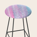 Soft Summer Light 1 - Pastel Pool Water Abstract Stool Gallery Image 2