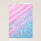 Soft Summer Light 1 - Pastel Pool Water Abstract Stationery Card Gallery Image 2
