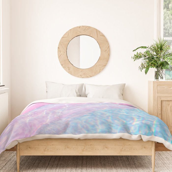 Soft Summer Light 1 - Pastel Pool Water Abstract Duvet Cover Gallery Image 3