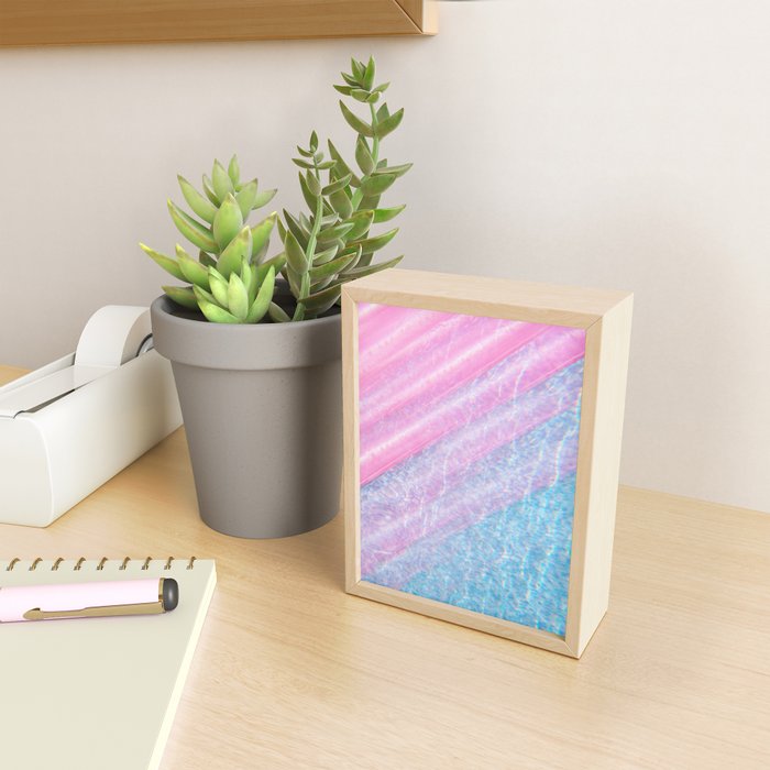 Soft Summer Light 1 - Pastel Pool Water Abstract Mini Art Print Gallery Image 2
