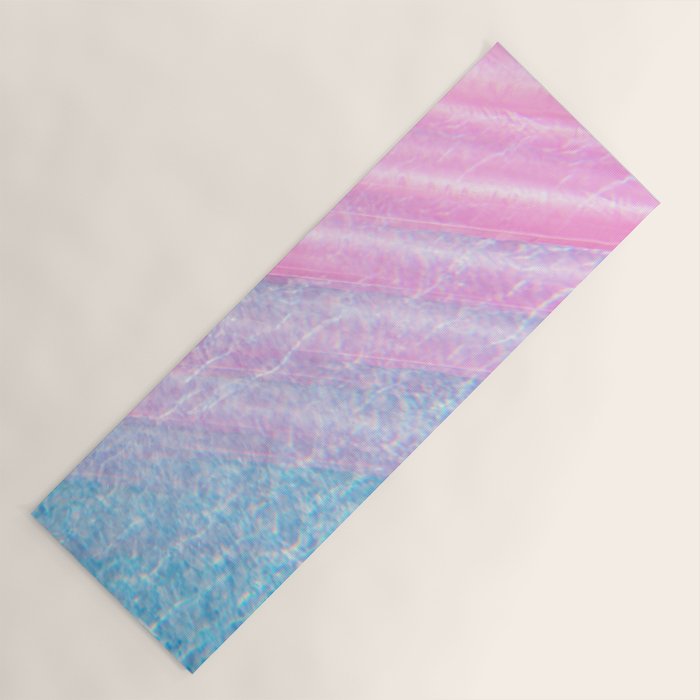 Soft Summer Light 1 - Pastel Pool Water Abstract Yoga Mat Gallery Image 1