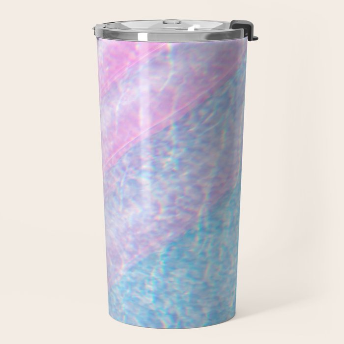 Soft Summer Light 1 - Pastel Pool Water Abstract Travel Mug Gallery Image 2