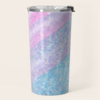 Soft Summer Light 1 - Pastel Pool Water Abstract Travel Mug Gallery Image 2