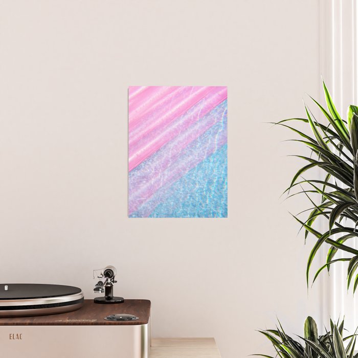 Soft Summer Light 1 - Pastel Pool Water Abstract Poster Gallery Image 2