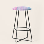Soft Summer Light 1 - Pastel Pool Water Abstract Stool Gallery Image 1