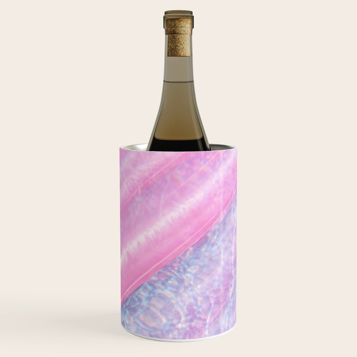 Soft Summer Light 1 - Pastel Pool Water Abstract Wine Chiller Gallery Image 2