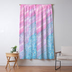 Soft Summer Light 1 - Pastel Pool Water Abstract Window Curtain Gallery Image 5