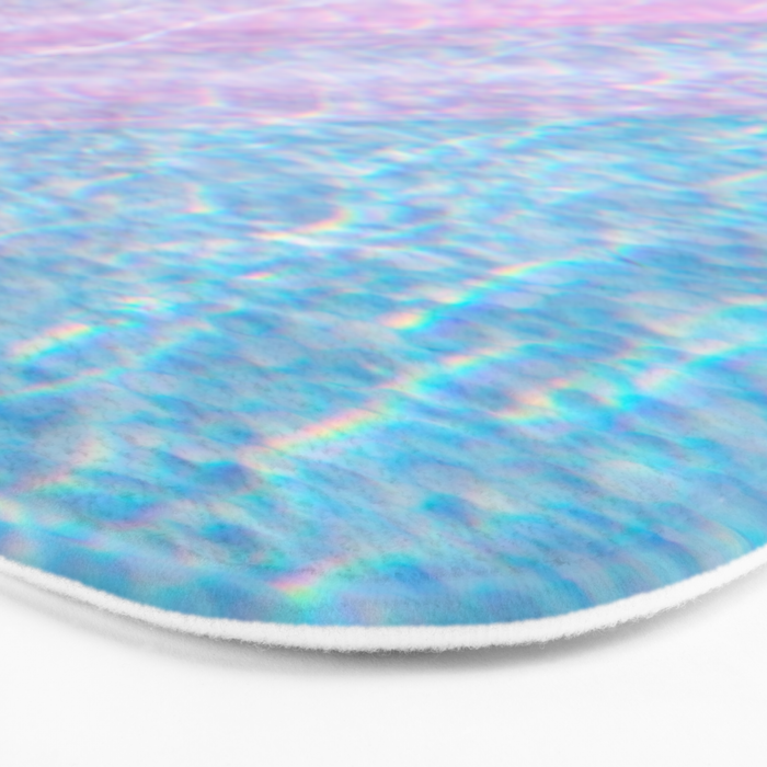 Soft Summer Light 1 - Pastel Pool Water Abstract Bath Mat Gallery Image 3