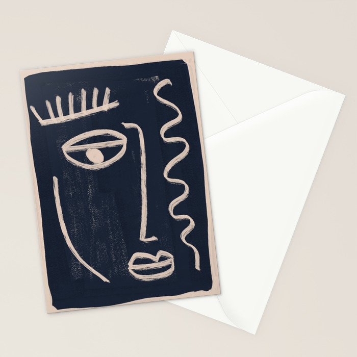 Abstract Face 23 Stationery Card Gallery Image 2