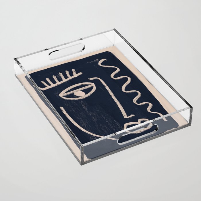 Abstract Face 23 Acrylic Tray Gallery Image 1