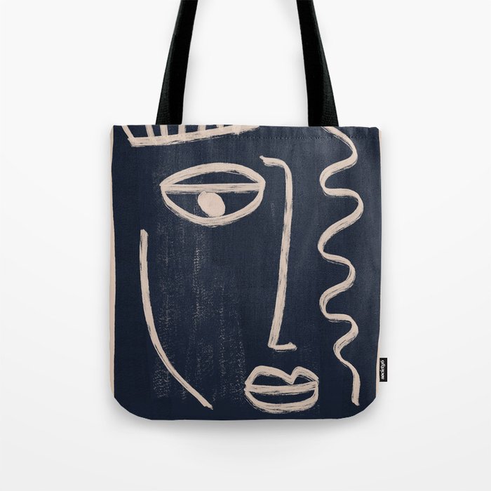Abstract Face 23 Tote Bag Gallery Image 1