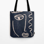 Abstract Face 23 Tote Bag Gallery Image 1
