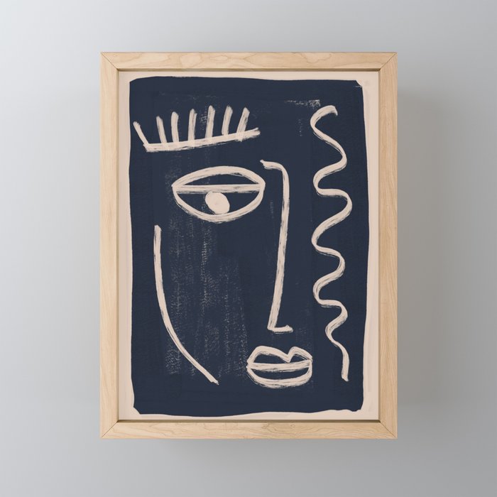 Abstract Face 23 Mini Art Print Gallery Image 1