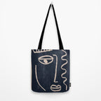 Abstract Face 23 Tote Bag Gallery Image 2