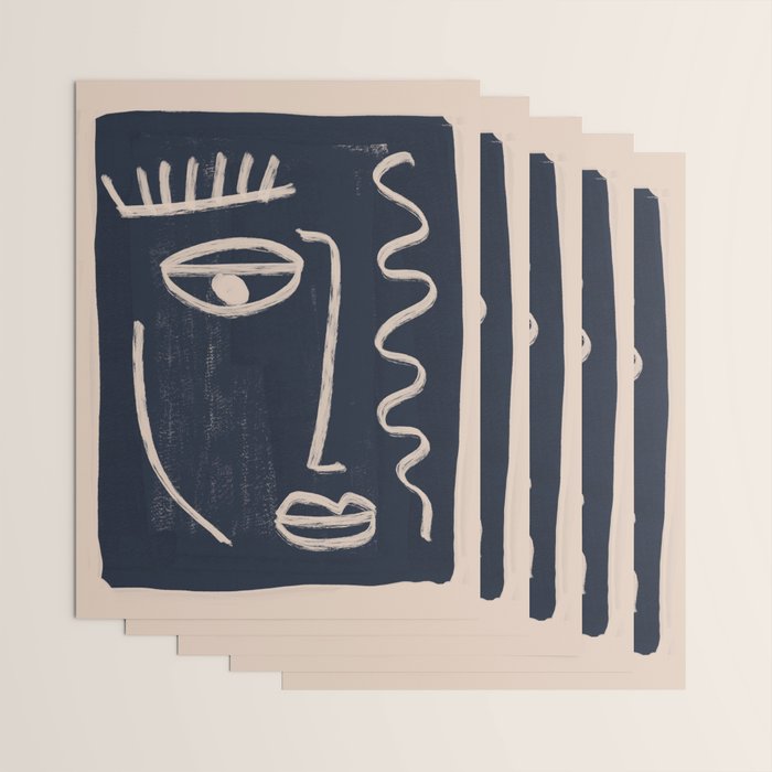 Abstract Face 23 Wrapping Paper Gallery Image 3