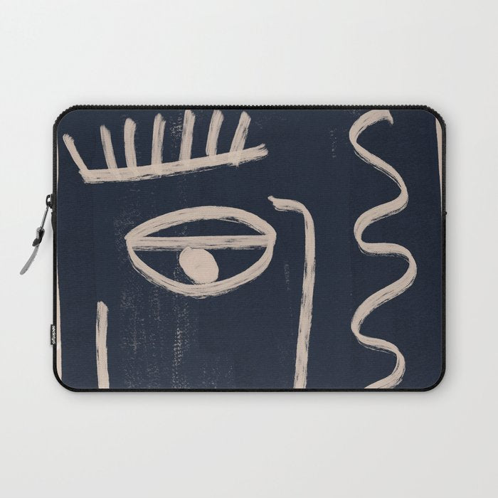 Abstract Face 23 Laptop Sleeve Gallery Image 1