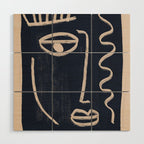Abstract Face 23 Wood Wall Art Gallery Image 1