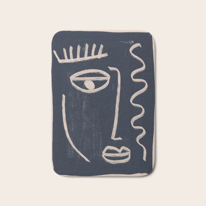 Abstract Face 23 Bath Mat Gallery Image 1