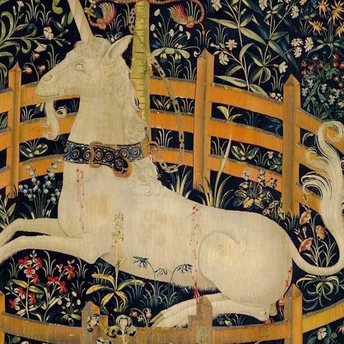 The Unicorn Rests in a Garden from the Unicorn Tapestries Coffee Mug Gallery Image 2