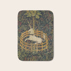 The Unicorn Rests in a Garden from the Unicorn Tapestries Bath Mat Gallery Image 1