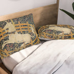The Unicorn Rests in a Garden from the Unicorn Tapestries Pillow Sham Gallery Image 2