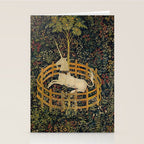 The Unicorn Rests in a Garden from the Unicorn Tapestries Stationery Card Gallery Image 2