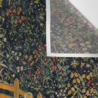 The Unicorn Rests in a Garden from the Unicorn Tapestries Wall Tapestry Gallery Image 3