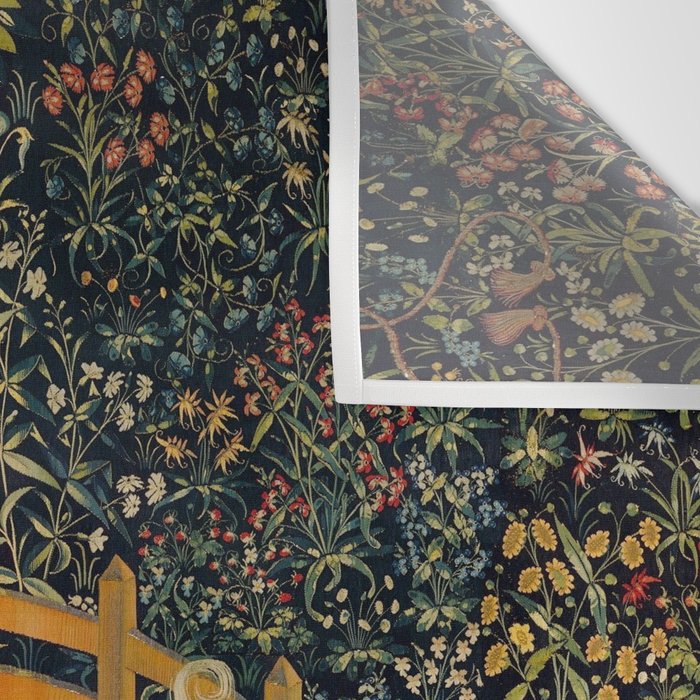 The Unicorn Rests in a Garden from the Unicorn Tapestries Wall Tapestry Gallery Image 3