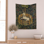 The Unicorn Rests in a Garden from the Unicorn Tapestries Wall Tapestry Gallery Image 2