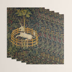 The Unicorn Rests in a Garden from the Unicorn Tapestries Wrapping Paper Gallery Image 3
