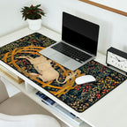 The Unicorn Rests in a Garden from the Unicorn Tapestries Desk Mat Gallery Image 2
