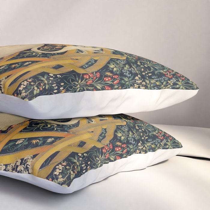 The Unicorn Rests in a Garden from the Unicorn Tapestries Pillow Sham Gallery Image 3