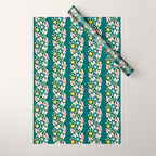 Floral Stripe Wrapping Paper Gallery Image 1