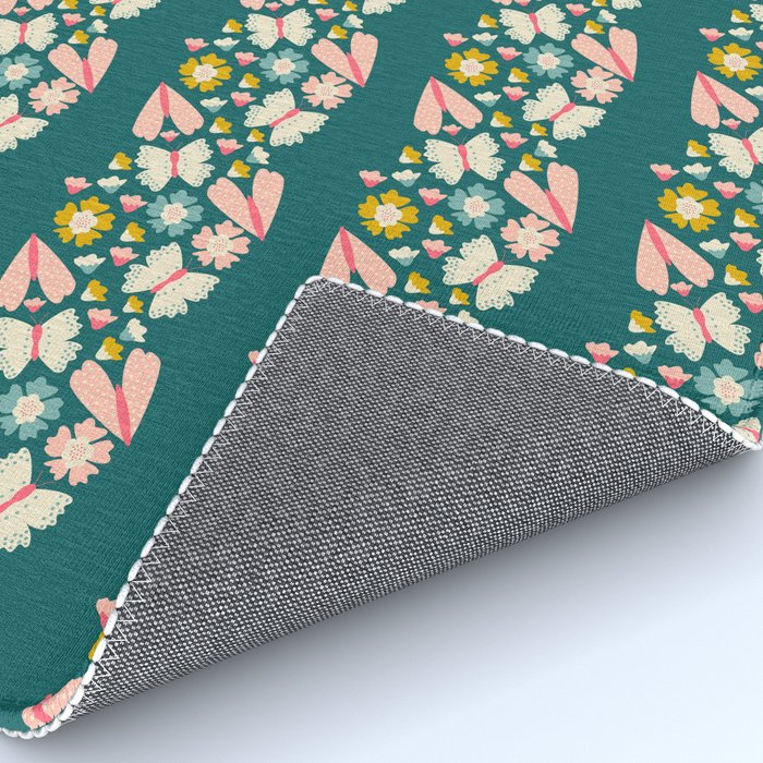 Floral Stripe Rug Gallery Image 4