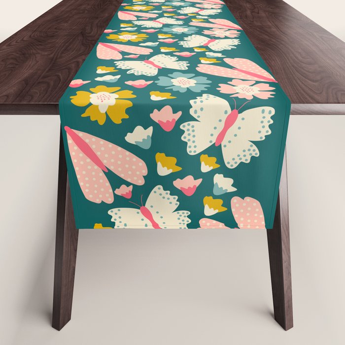 Floral Stripe Table Runner Gallery Image 1