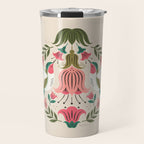 Hummingbirds - Green and Pink Travel Mug Gallery Image 1