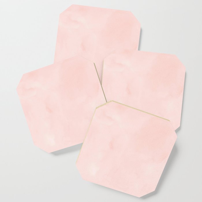 Seashell Pink Watercolor Coaster Gallery Image 1