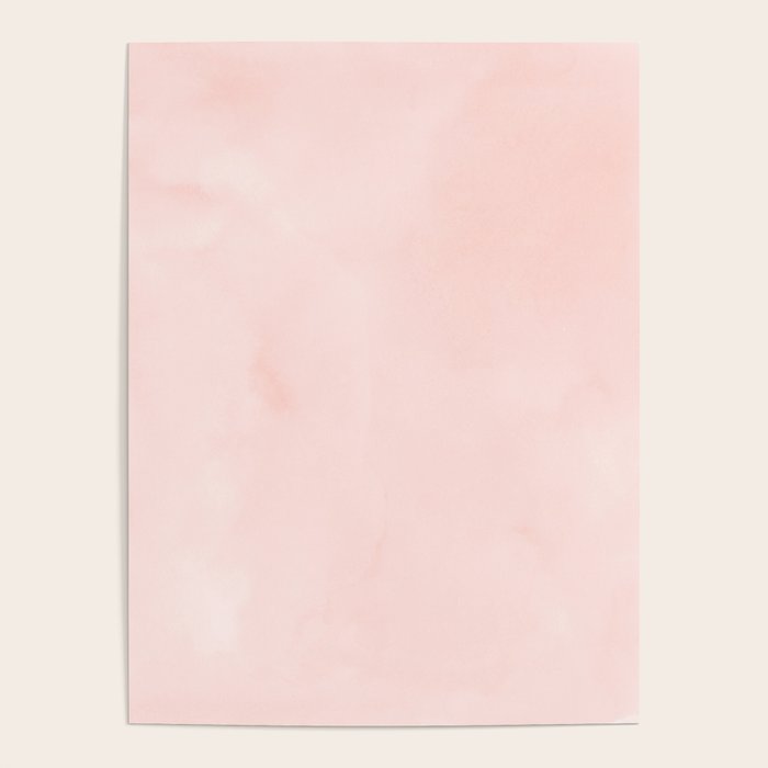 Seashell Pink Watercolor Poster Gallery Image 1