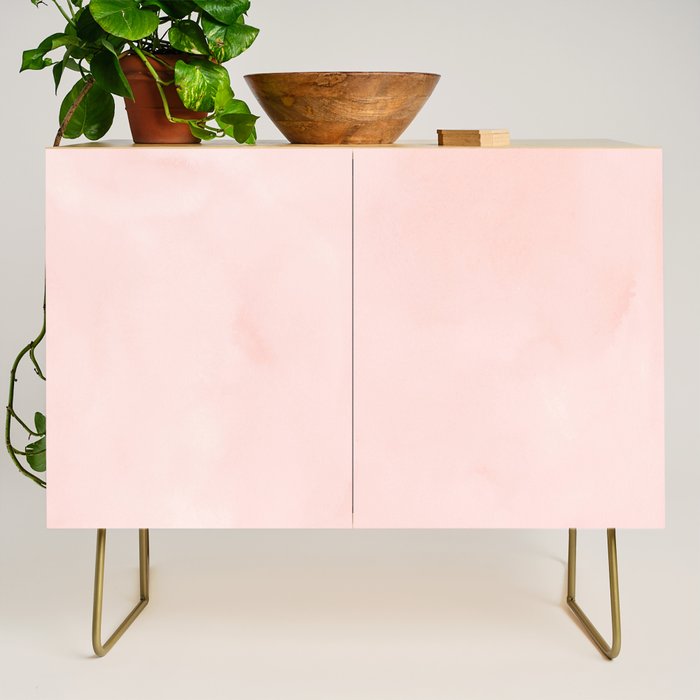 Seashell Pink Watercolor Credenza Gallery Image 1