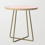 Seashell Pink Watercolor Side Table Gallery Image 1