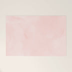 Seashell Pink Watercolor Welcome Mat Gallery Image 1