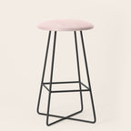 Seashell Pink Watercolor Stool Gallery Image 1