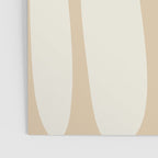 Mid Century Modern Abstract Kwaito Pattern in Muted Mustard Gold and Neutral Beige Poster Gallery Image 3