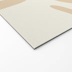 Mid Century Modern Abstract Kwaito Pattern in Muted Mustard Gold and Neutral Beige Welcome Mat Gallery Image 2