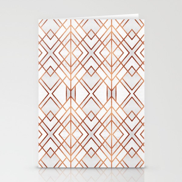 Copper Geo Stationery Card Gallery Image 1